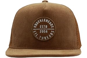 KNUCKLEHEADS LITTLE THREADS Toddler Baseball Hat - Infant Trucker Hats - Boy Outfit - Newborn Sun Hat - Baby Youth Snap Back Trucker Mesh Brim Gorros