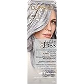 L'Oreal Paris Le Color Gloss One Step In-Shower Toning Hair Gloss, Neutralizes Brass, Conditions & Boosts Shine, Silver, 4 Ounce