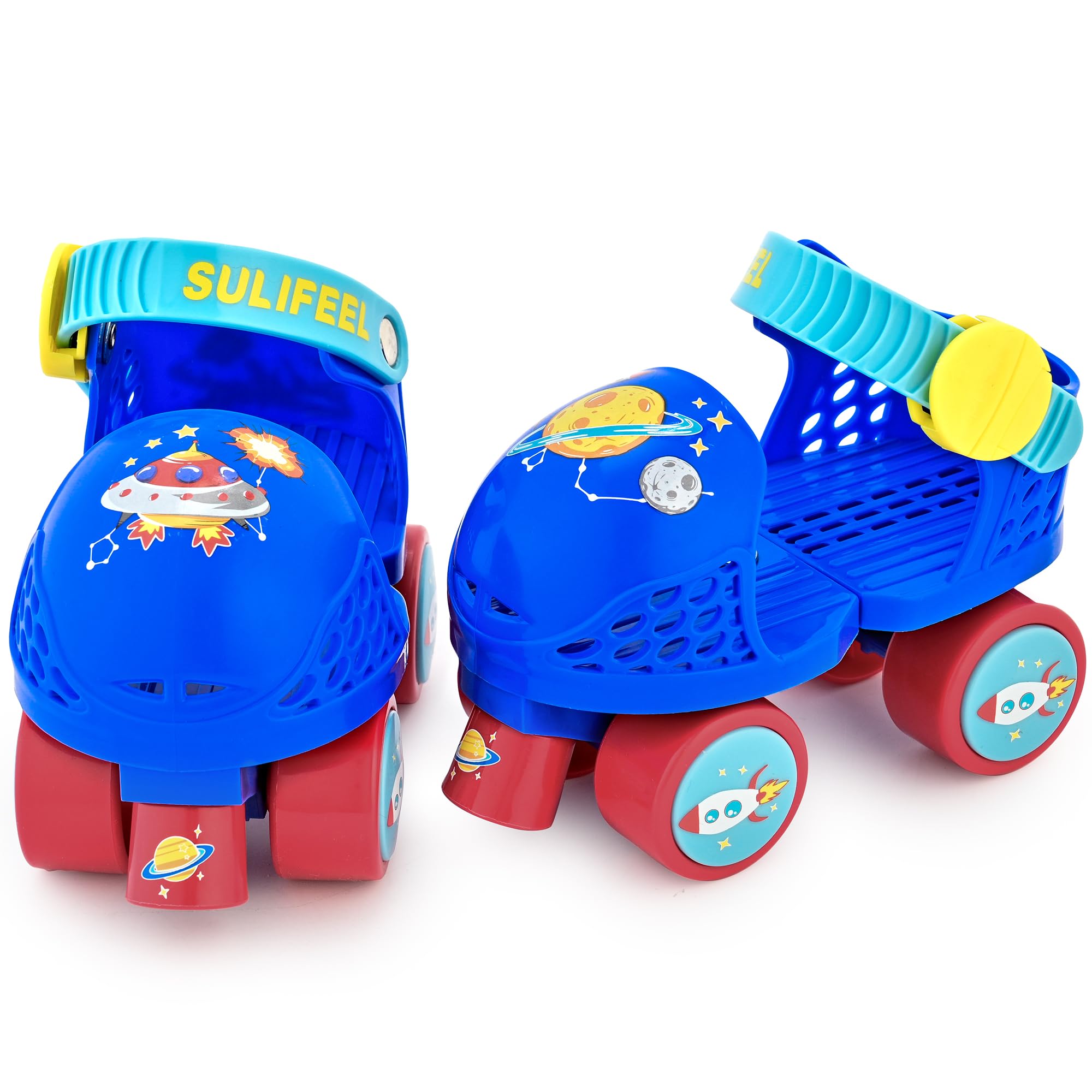 Photo 1 of SULIFEEL Kids Adjustable Quad Roller Skates,Toddler Beginner Roller Skates for Girls and Boys Age 2-5 Years Old