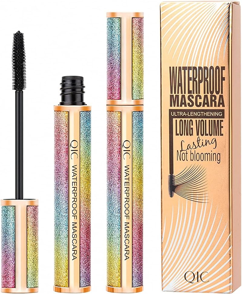 NICEMOVIC 4D Silk Fiber Mascara Black Waterproof Long-Lasting Volumizing