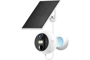 Geeni Perch 3MP Smart Magnetic Battery Camera with 3W Solar Panel – 2K HD Outdoor Wireless Security Camera with Continuous So