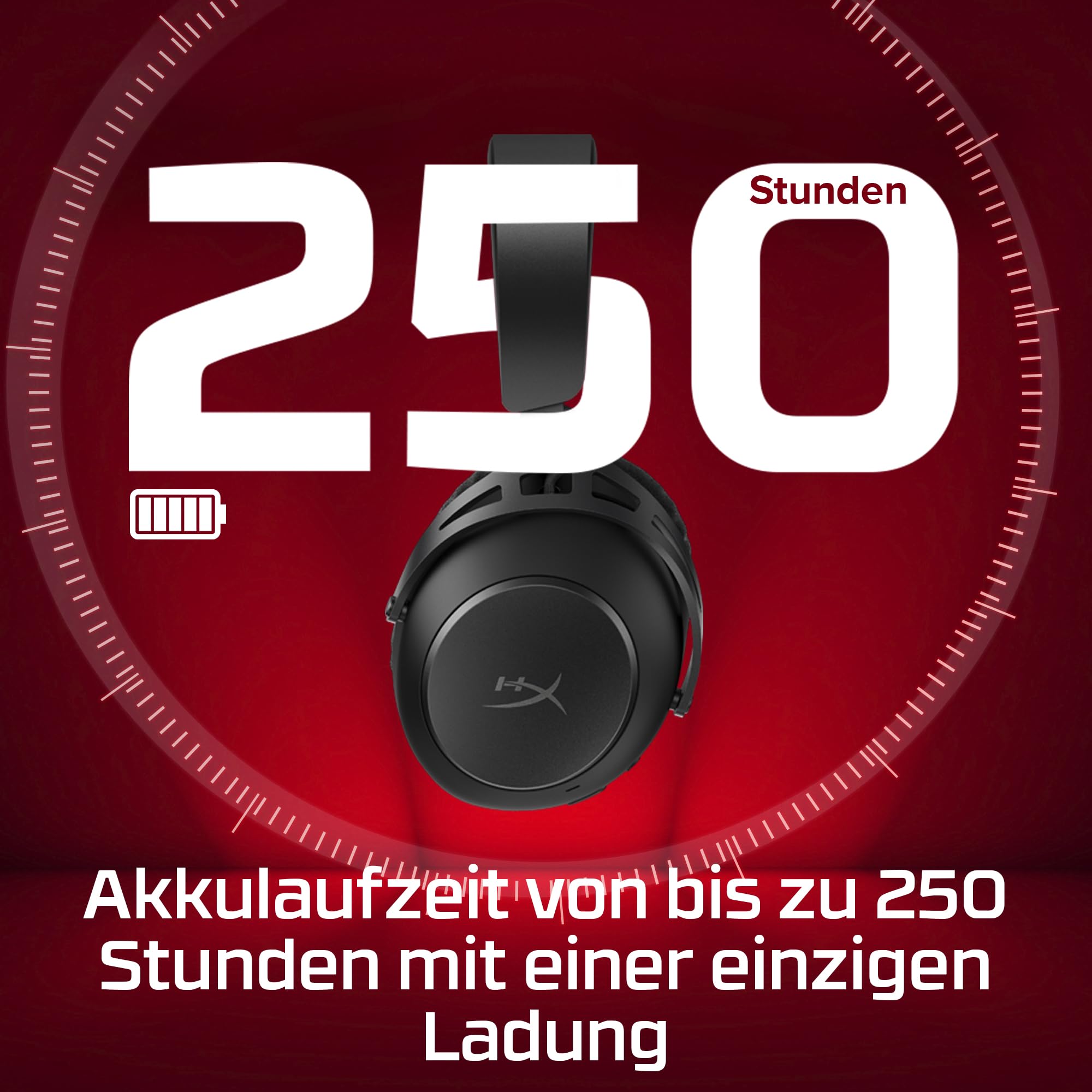 HyperX Cloud Alpha 2 Wireless Gaming Headset – 250 Std Akkulaufzeit, 53-mm-Doppelkammer-Treiber, Bluetooth & 2,4 GHz, RGB-Basisstation, Mikrofon, PC, PS5, PS4, Switch, Mobile, Schwarz 5
