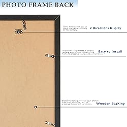 QOTIB Wood 13.5x40 Picture Frame Black for Wall