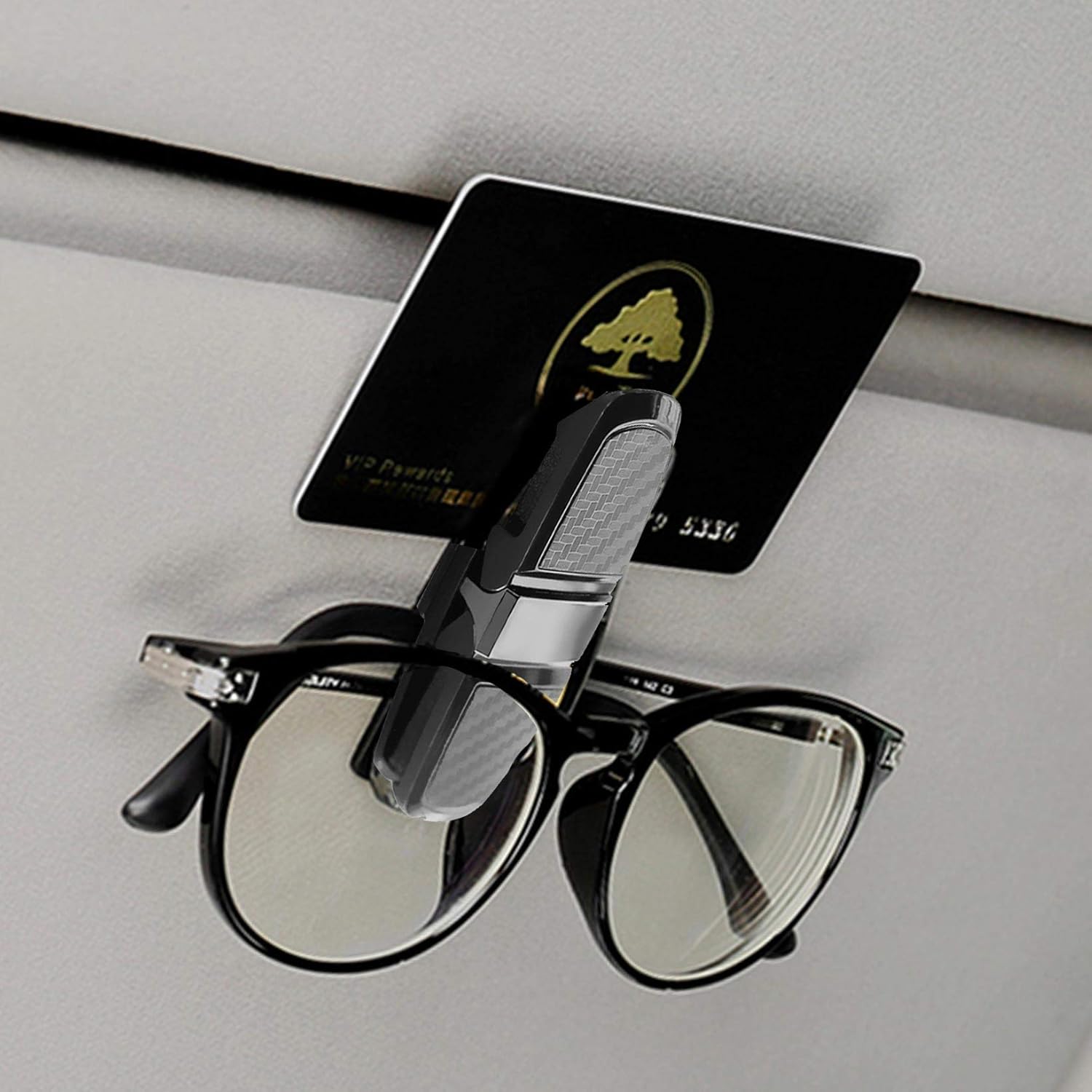 Double Side Clip Car Glass Holder for Sunglass Glasses,Tickets Card,Car