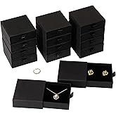 40Pcs Black Small Jewelry Boxes 3.54×3.54×1.26in Cardboard Jewelry Gift Boxes Jewelry Packaging for Small Business for Necklace Ring Bracelet Earring Display Box