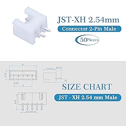 CQRobot JST XH 2.54 mm Pitch 2-Pin Electronic