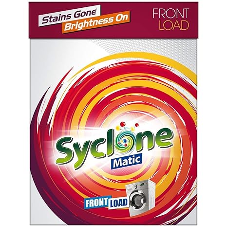 Syclone Matic Front Load Detergent Powder for Washing Machine, 2kg