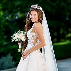 Birthday Sash and Crown for Women, Silver Crystal