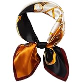 WUZININGLE 100% Mulberry Silk Square Scarf 27''x27'' Neck Scarf Hair Scarf Headscarf Bandanas for Women