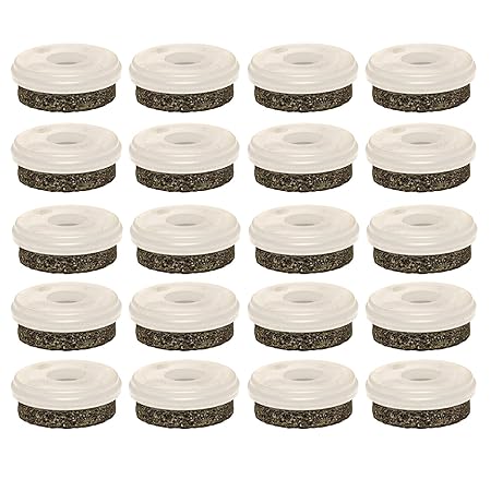 Wagner QuickClick Einsatz Möbelgleiter NATURAL zum Eindrücken ø 25 mm, Kunststoff natur Inhalt: 20 Stück