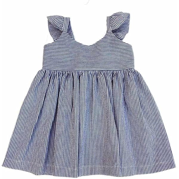 Amazon.com: Carter's Infant Girls Navy & White Striped Eyelet Summer Short  Sleeve Dress: Clothing, Shoes & Jewelry