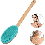 ARTIFUN Detachable Silicone Shower Brush,Brushing Body Brush for Dry Skin Brushing, Shower And Bath, An Essential for Cellulite Reduction, Skin Exfoliation