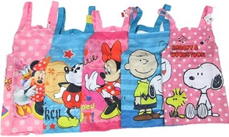 Amazon 子供 エプロン 男の子 女の子 Disney ディズニー ミニー ミニー デイジー ミッキー Snoopy スヌーピー H型 キャラプリント 男児 女児 キッズ スヌーピーブルー 1 エプロン オンライン通販