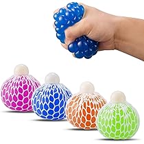 Bedwina Puffer Balls 144-Pack - Neon Squishy Sensory Toys For Kids Party Favors & Stress Relief