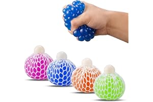 three carriage Mesh Squishy Ball Super Big 7.5cm Silicone Vent Grape Stress Ball Squeezing Stress Relief Ball- for Kids & Adu