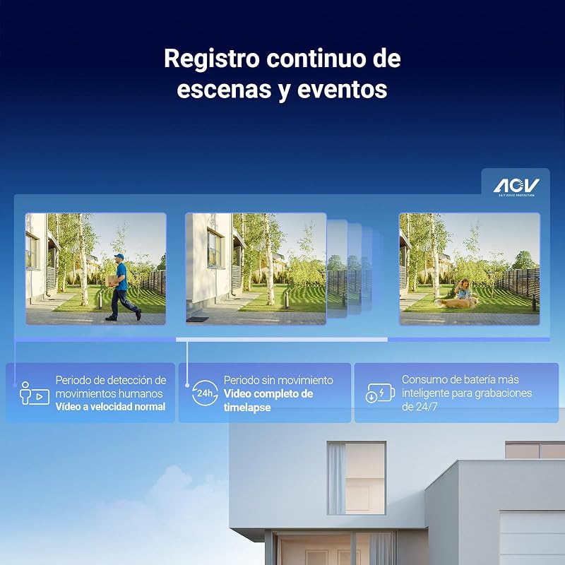 Câmara de vigilância exterior 4G sem WiFi com bateria recarregável de 5200mAh, modo AOV 2K, deteção de pessoas/veículos, visão noturna a cores, áudio bidirecional, defesa ativa, CB3 (SEM SIM)