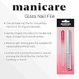 Manicare Glass Nail File Double Sided Natural Artificial Nails Shaping Styling view 4