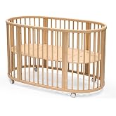 Stokke Sleepi Bed V3 - Suitable for Ages 0-5 Years Old, Natural | Adjustable, Stylish &amp; Flexible - Sturdy Beech Wood Frame