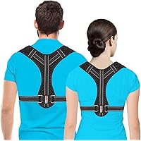 Posture Corrector for Men and Women - Upper Back Brace Straightener with Adjustable Breathable Clavicle Support…