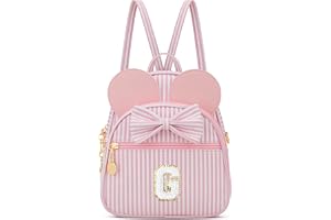 CLOUDWINGS Birthday Gift for Girls Mini Toddler Backpack Purse for Kids | Gift for 3 4 5 6 7 8 9 10 Year Old Girls Little Girl Purse Initial Crossbody Bag Gifts for Daughter Sister Niece