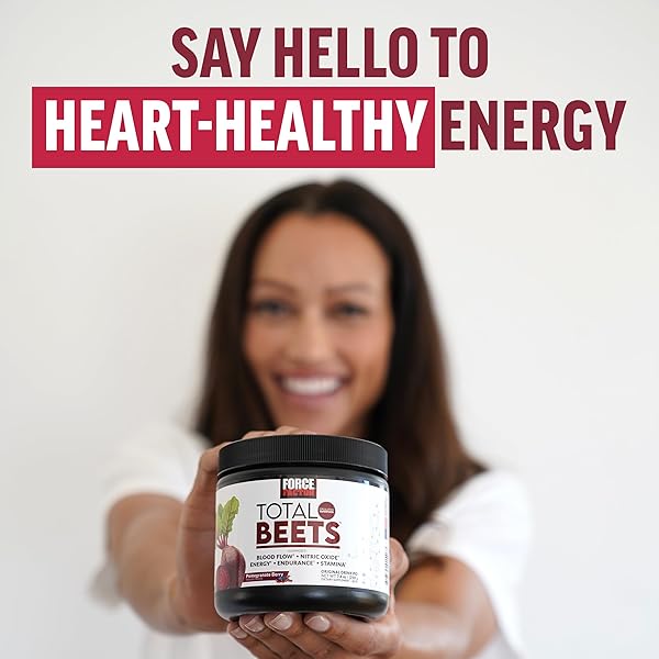 FORCE FACTOR TOTAL BEETS DRINK MIX SUPERFOOD POWDER WITH NITRATES TO SUPPORT CIRCULATION, BLOOD FLOW, NITRIC OXIDE, ENERGY, ENDURANCE, AND STAMINA, CARDIOVASCULAR HEART HEALTH SUPPLEMENT, 30 SERVINGS