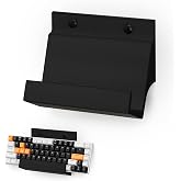 BRAINWAVZ Gaming Keyboard Stand for Wall Mounting - Adhesive or Screw Mount Installation - Stylish and Space Saving Solution for Gamers, Home &amp; Office (KBW01)