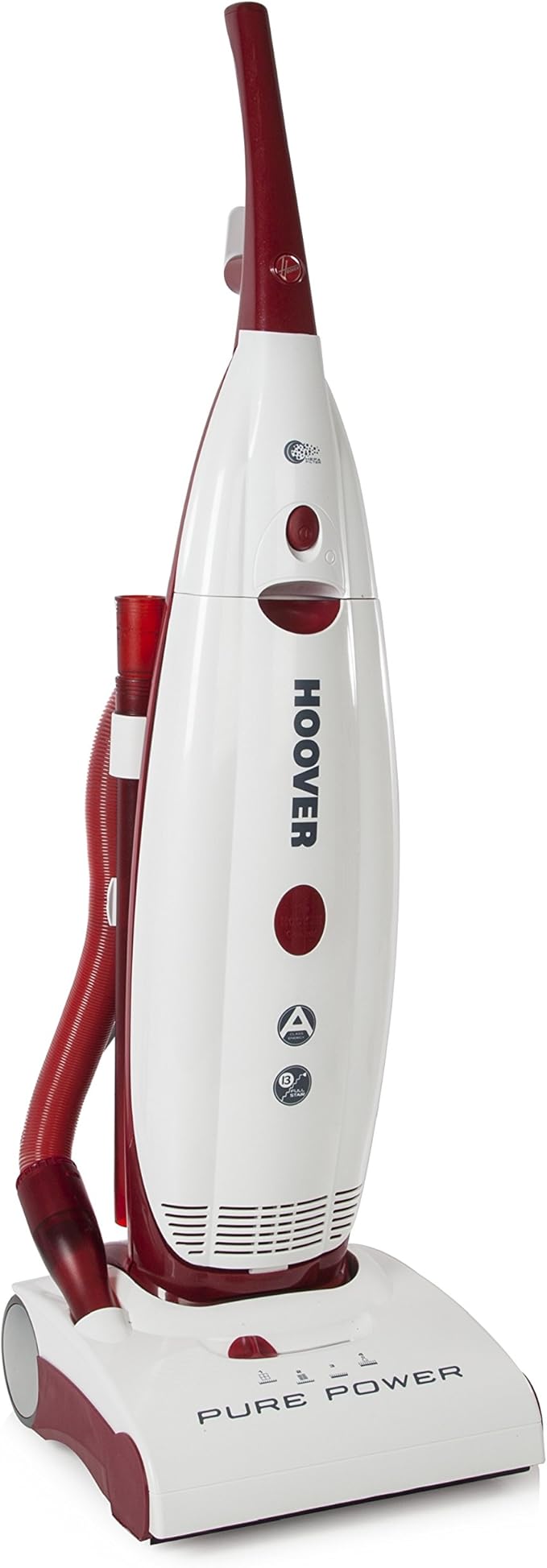 Hoover PurePower Bagged Upright Vacuum Cleaner, 4.2 L, 700 W White