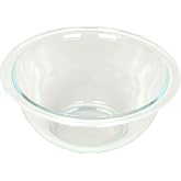 Pyrex 322 1-Quart Glass Mixing Bowl - Made in USA | Tempered Glass | Thick Glass Walls | Wide Rim | Refrigerator Safe | Freezer Safe | Dishwasher Safe | Reusable Construction