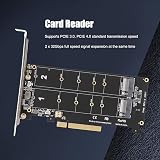 Yoidesu Dual M.2 NVMe SSD to PCIe X8 Adapter Card M Key Hard Drive Converter view 2