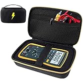 Comecase Case Compatible for Fluke 17B+/15B+/ 17B/ 15B/ /177/179/ 113/114/ 115/116/ 117/87V/ 88V Digital Multimeter, Protective Travel Storage Bag with Detachable DIY Foam & Elastic Strap (Box Only)