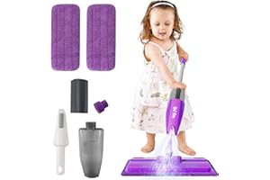 lisfiva Pretend Play Spray Mop for Floors Toddler Housekeeping Cleaning Set for Aged 3+, Kid Toddler Montessori Toys for 3 4 