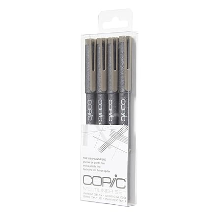 Copic Multiliner cool Grey Set 4 Strichstärken