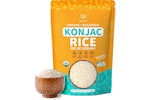 Soeos Organic Konjac Rice, 8.8oz (250g) Each), Plant-Based, Quick-Cooking Rice Alternative, Pantry Staple for Stir-Fries, Sou
