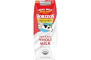 Horizon Organic Shelf-Stable Whole Milk Box, Plain, 8 Fl Oz, 1 Pack