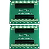 Create idea 2pcs Green 38 Pin Narrow Version ESP32 Breakout Board GPIO 1 Into 2 for ESP-WROOM-32 Microcontroller Development 