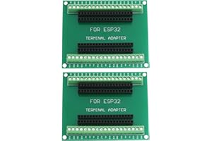 Create idea 2pcs Green 38 Pin Narrow Version ESP32 Breakout Board GPIO 1 Into 2 for ESP-WROOM-32 Microcontroller Development 