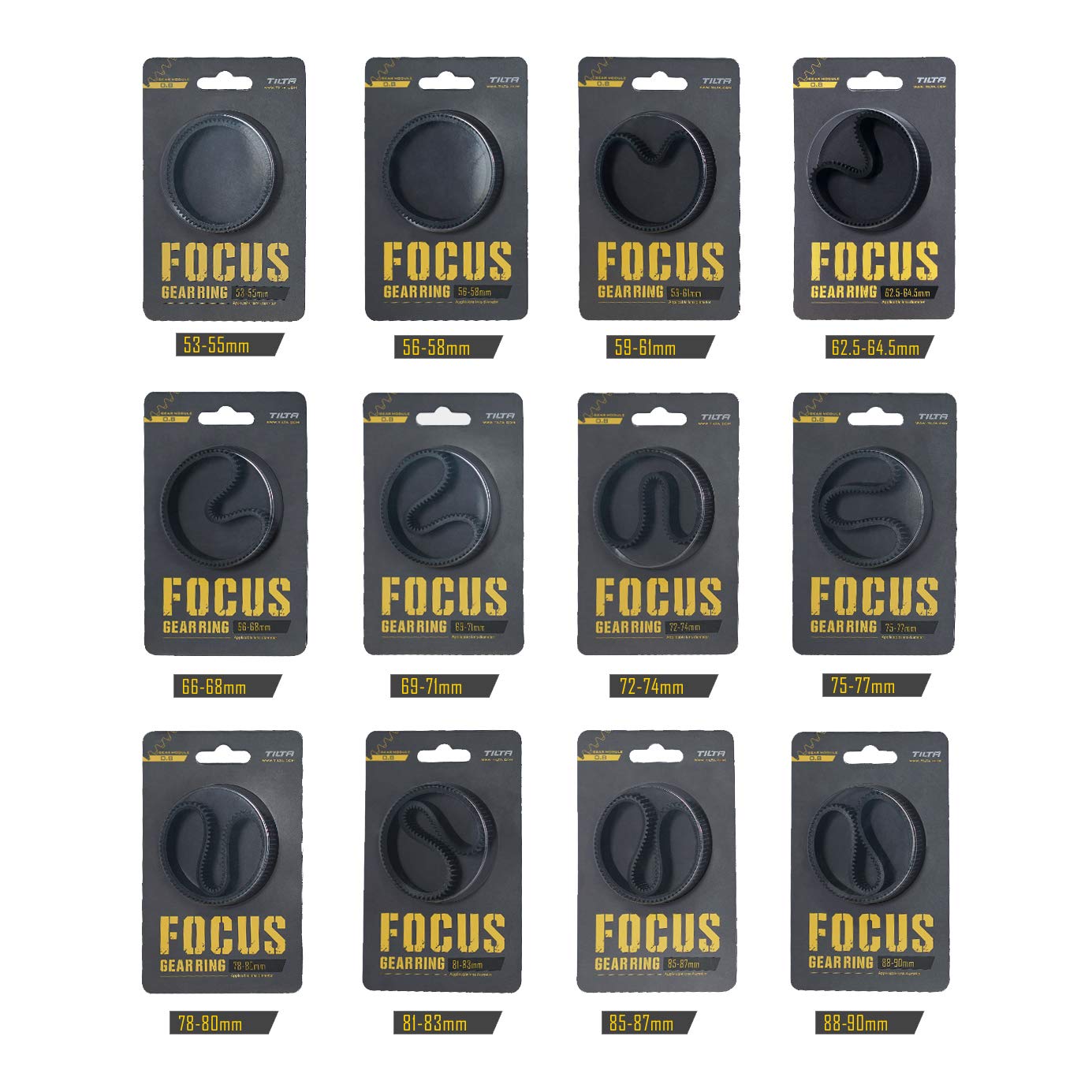 12x Tilta TA-FGR Tiltaing Seamless Focus Gear Ring 360 ° Rotation Silent Follow Focus Ring For Tilta Mini Follow Focus Nucleus Nano N DSLR Camera Accessories