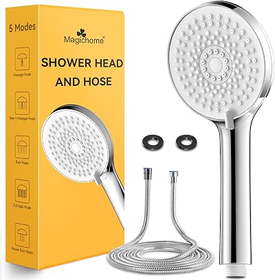 Magichome Shower Head and Hose 2M High Pressure 5 Modes Universal
