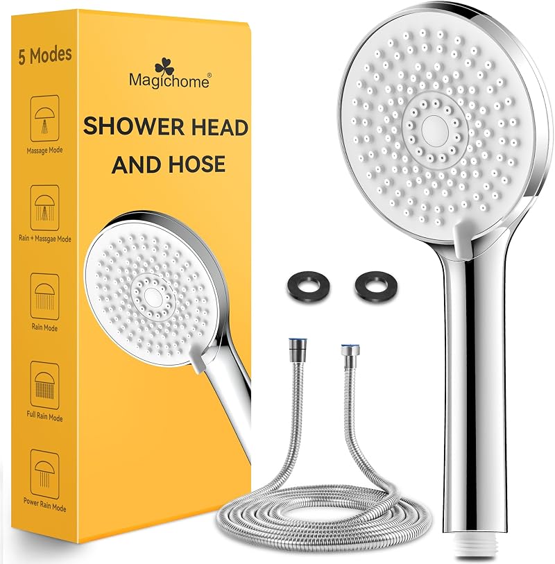 Magichome Shower Head and Hose 2M High Pressure 5 Modes Universal
