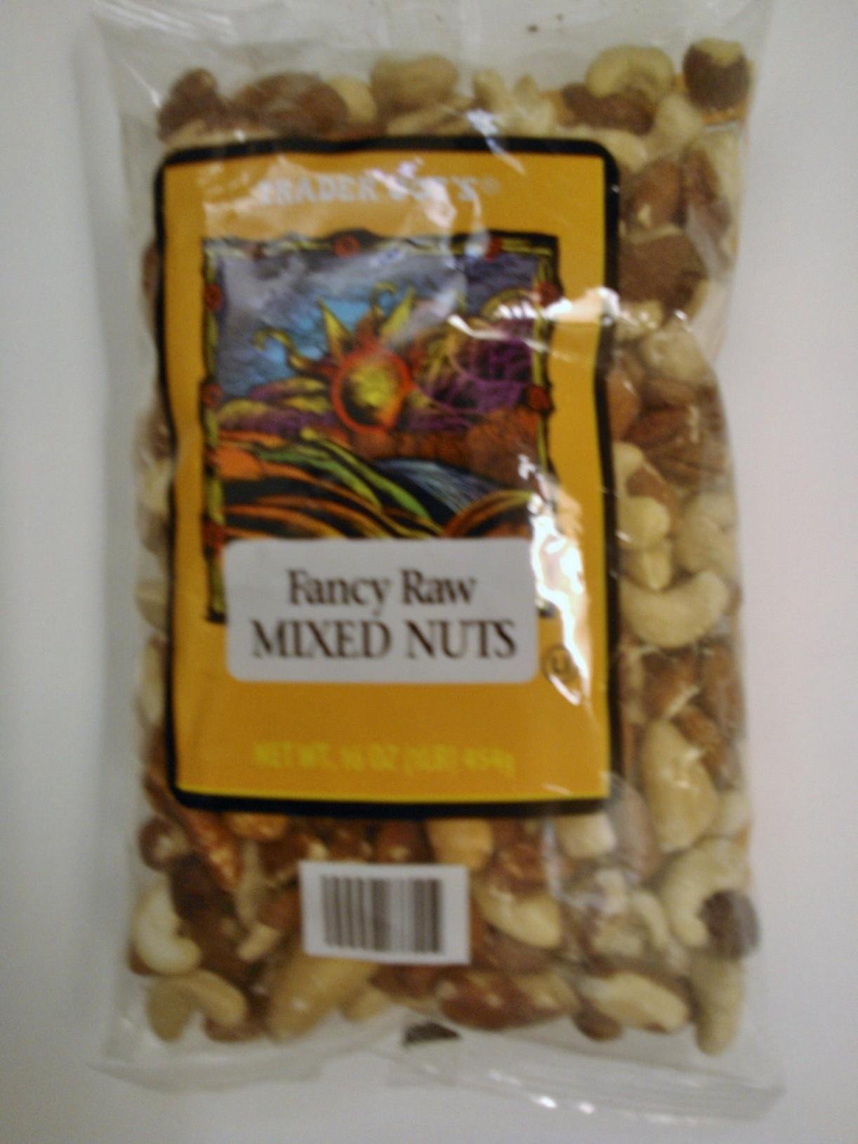 Trader Joe's Fancy Raw Mixed Nuts 16 oz.