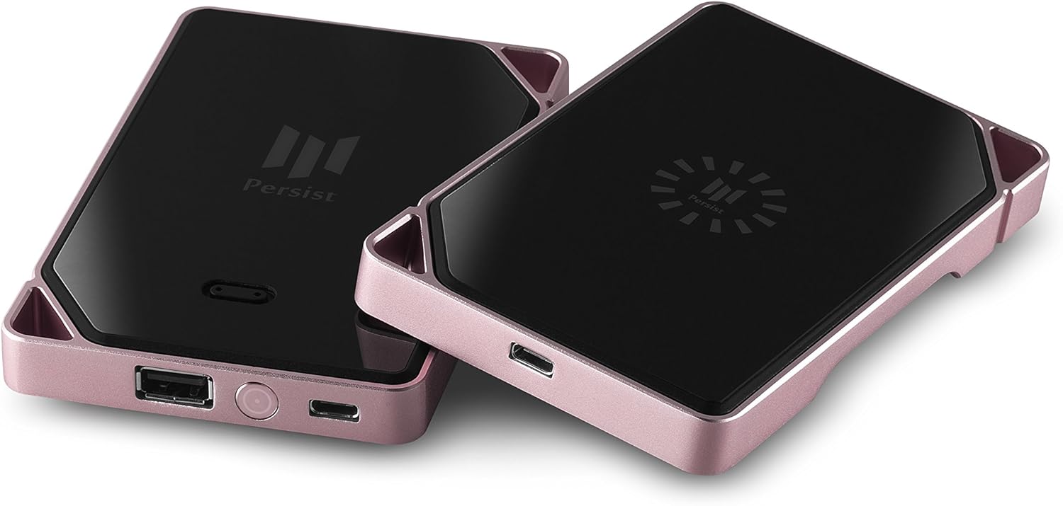 Amazon Com Ark A Portable Modular Wireless Charger Power Bank Aluminum 9h Glass Surface 5000mah Li Polymer Battery Can Use Separately 2a Input 1a Qi Output For All Qi Enabled Devices Rose Gold