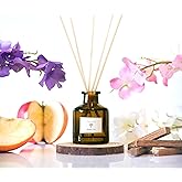 PRISTINE Maldives Villa/Inspired by Marriott Hotel Reed Diffuser for Home | Citrusy Grapefruit, Apple/Ocean Breeze/Sandalwood Oil Reed Diffuser Set & Reed Diffuser Sticks | Home Decor Scent Diffuser