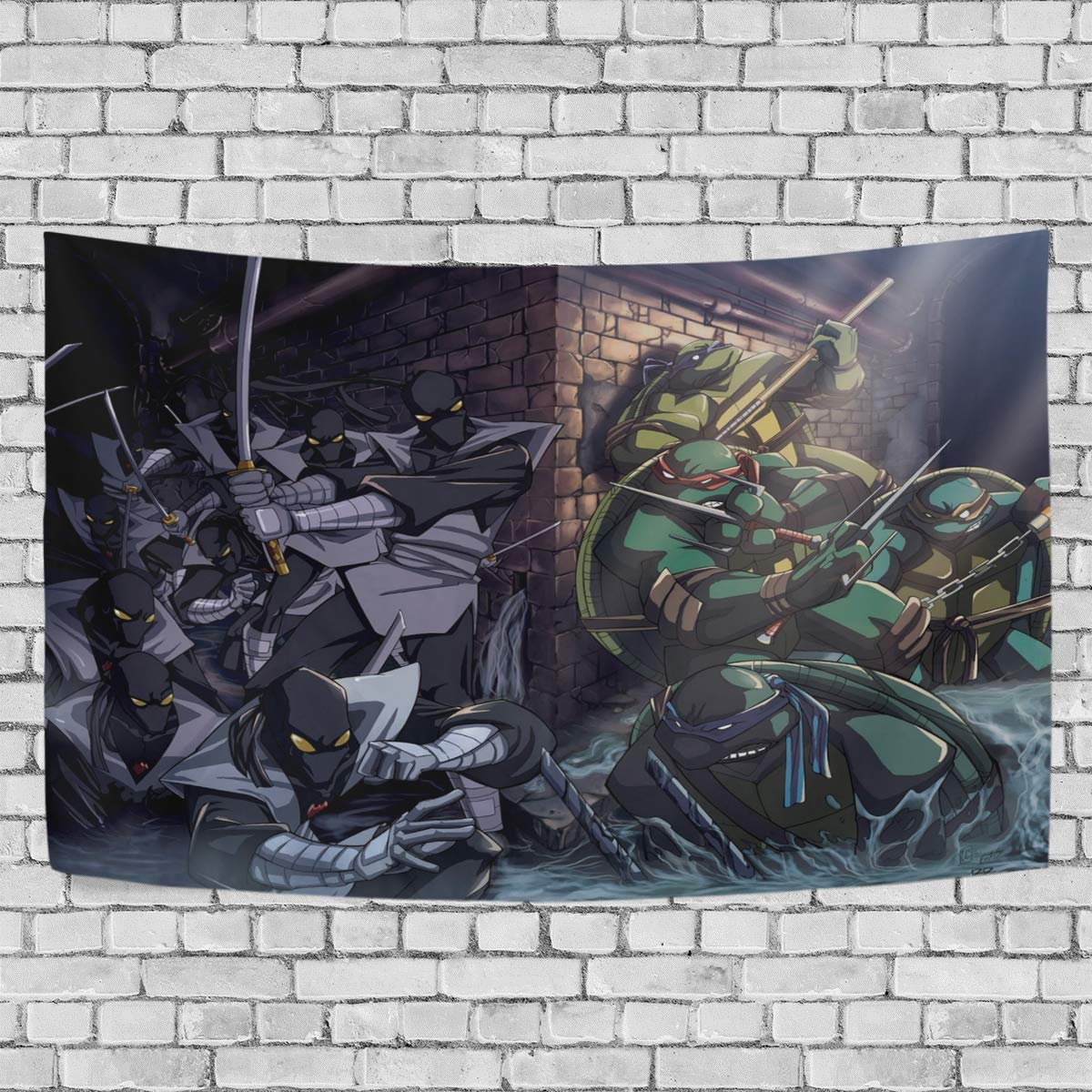 FASHIONDIY Teenage Mutant Ninja Turtles Tapestry Wall Hanging Decoration for Apartment Home Art Wall Tapestry for Bedroom Living Room Dorm Fashion 60 x 40 inches