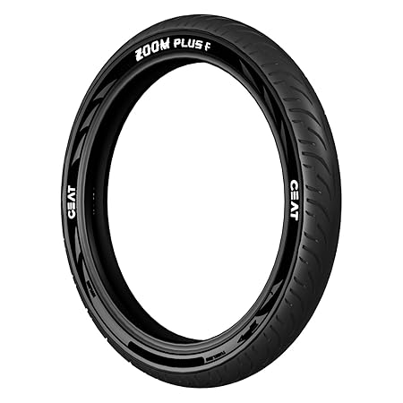 Ceat Zoom Plus F 100/80-17 52P Tubeless Bike Tyre, Front (Home Delivery)