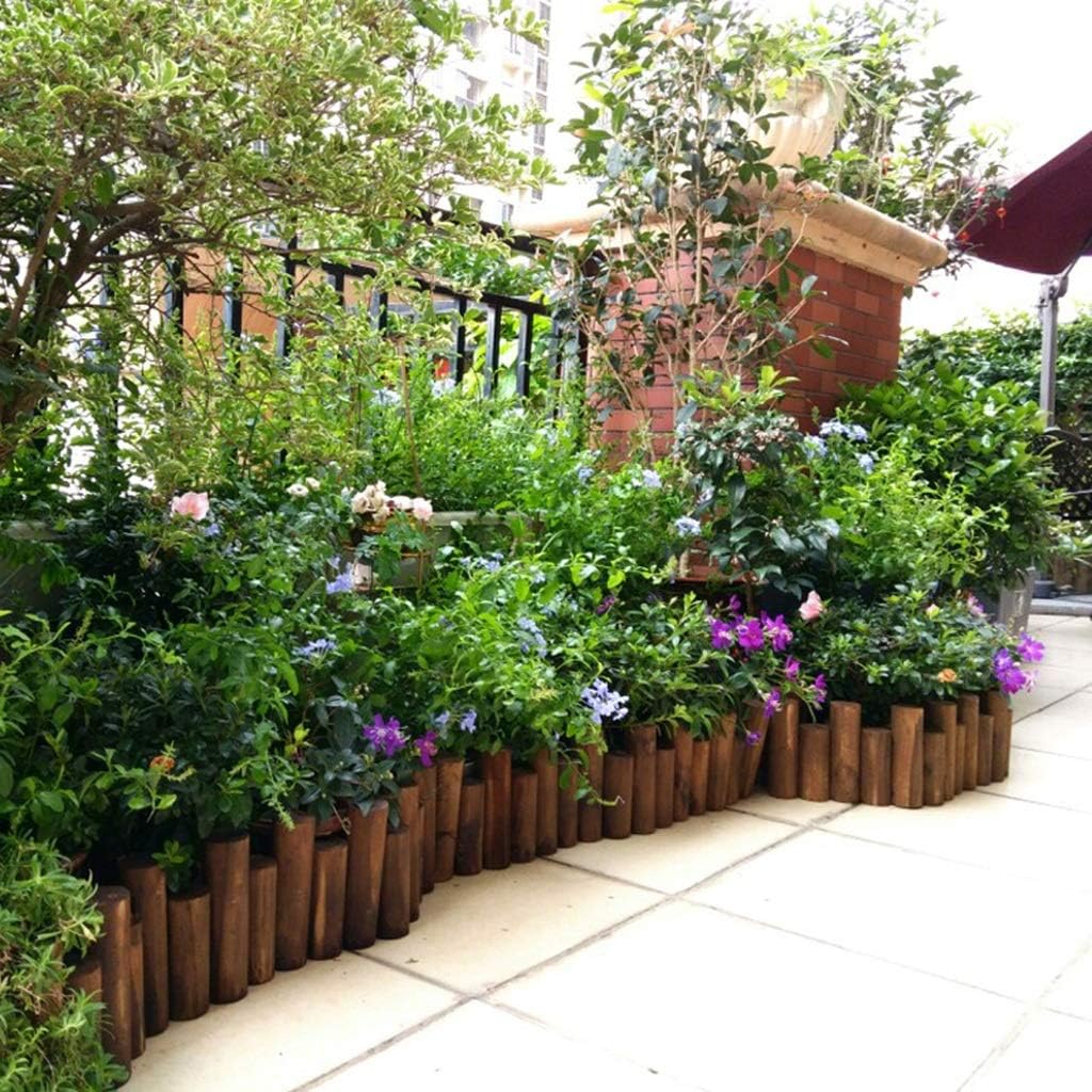 LXFYMX Vallas para Jardin Valla enchufable/Borde de Madera/Cama de ...