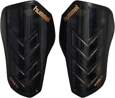 , hmlSHIN Guards Hyper Fit, trasparente/nero/oro, L