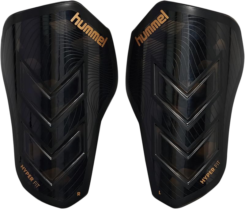 , HmlSHIN Guards Hyper Fit, Transparente/Negro / Oro, L
