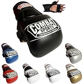 Combat Sports Max Strike MMA Training Gloves, Open Palm Fingerless Gloves for MMA, Muay Thai, and Kickboxing (Black, Large)