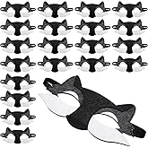 NUOBESTY Wolf Mask Half Face Felt Cosplay Mask for Kids Halloween Masquerade Dress up Party Accessory with Elastic Band