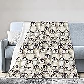 Penguin Throw Blanket Soft Cozy Plush Warm Fleece Blanket for Sofa Couch Bed 60"X50"